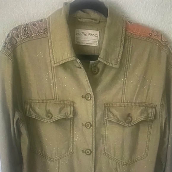 Free People Jackets & Blazers - Free People- We The Free-Swept Up Utility Jacket